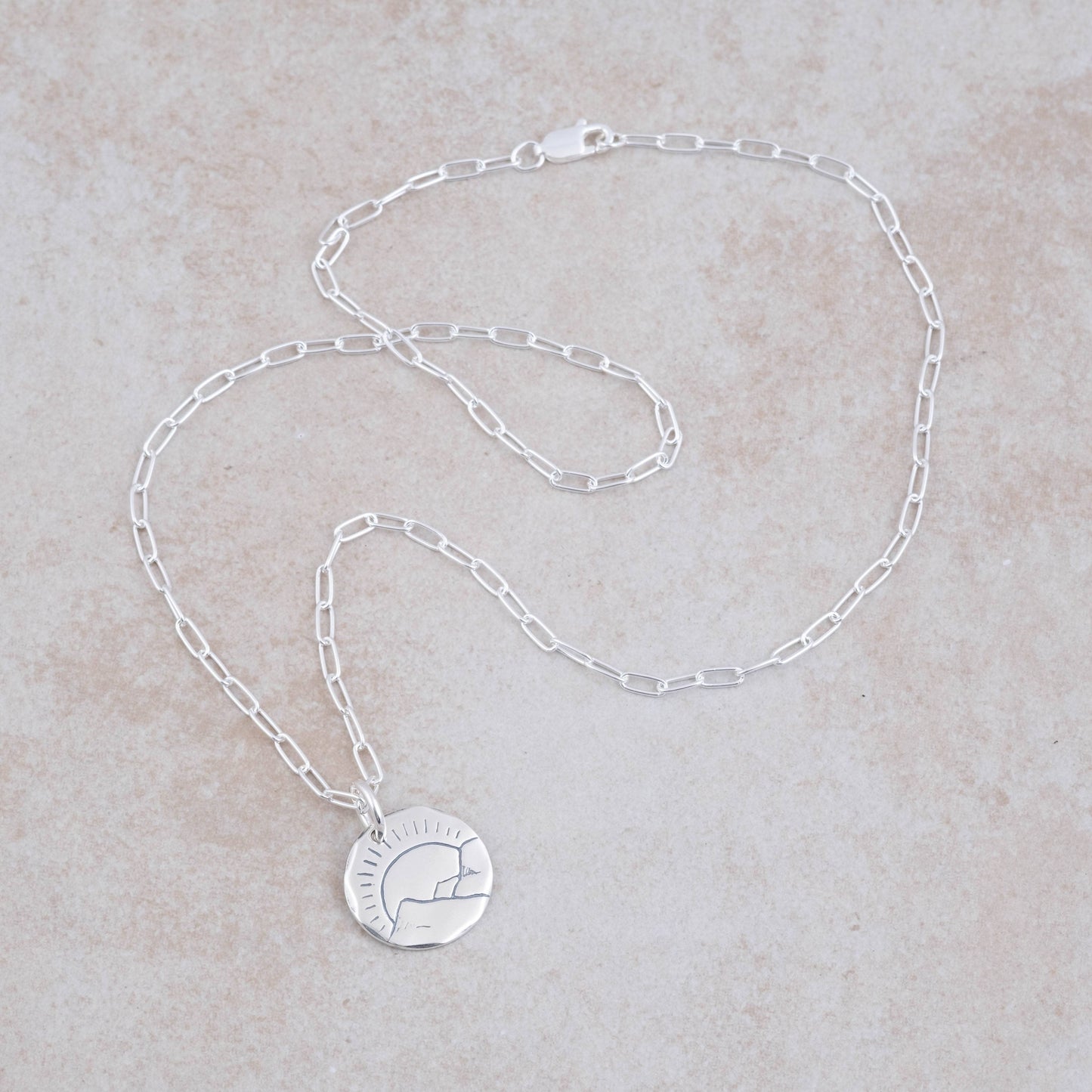 Holly Lane Sterling Silver Paperclip Chain Necklace 18"