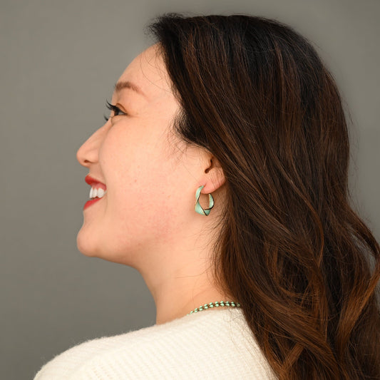 Starfish Project- With a Twist Hoops in Mint