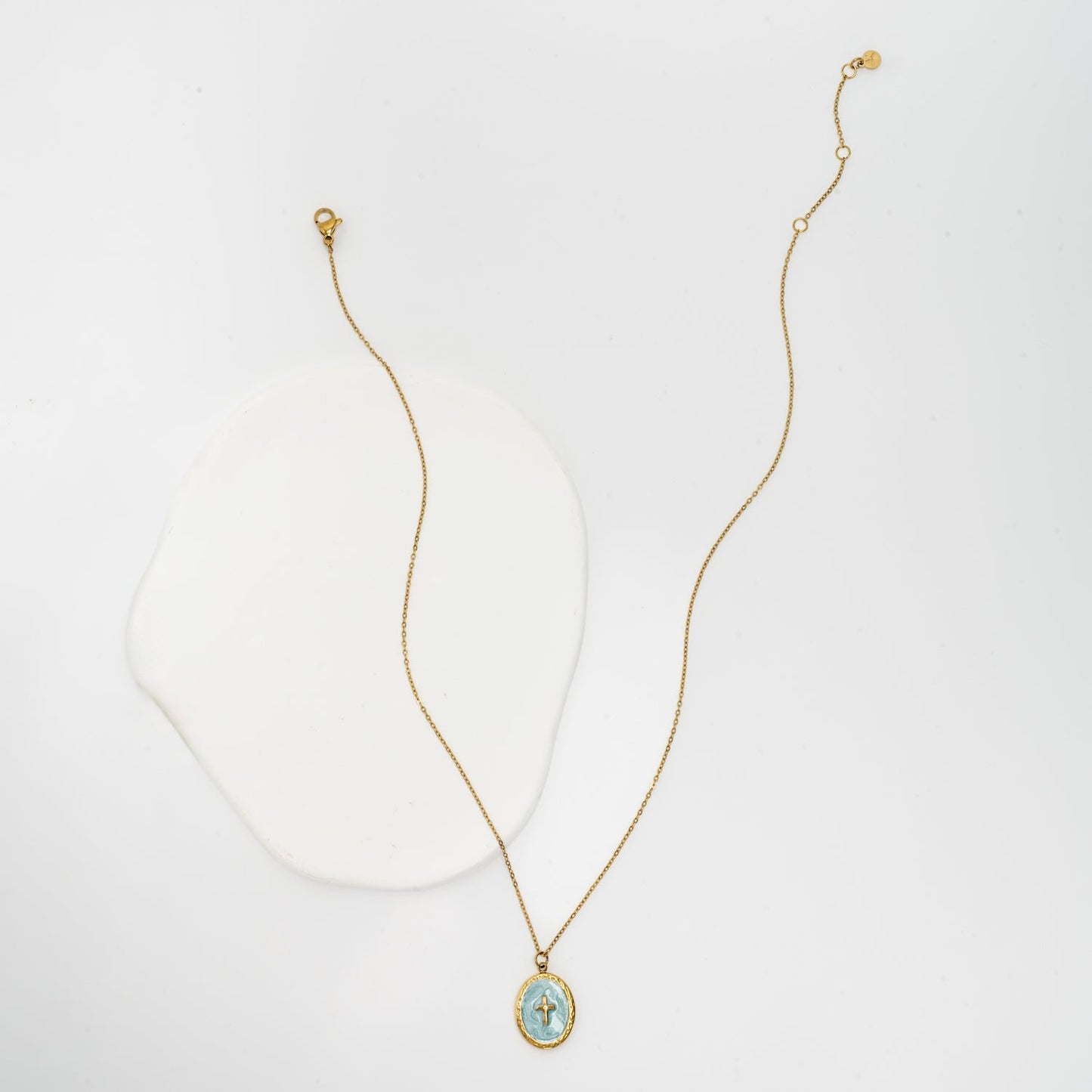 Starfish Project- Shine Bright Cross Pendant in Mint