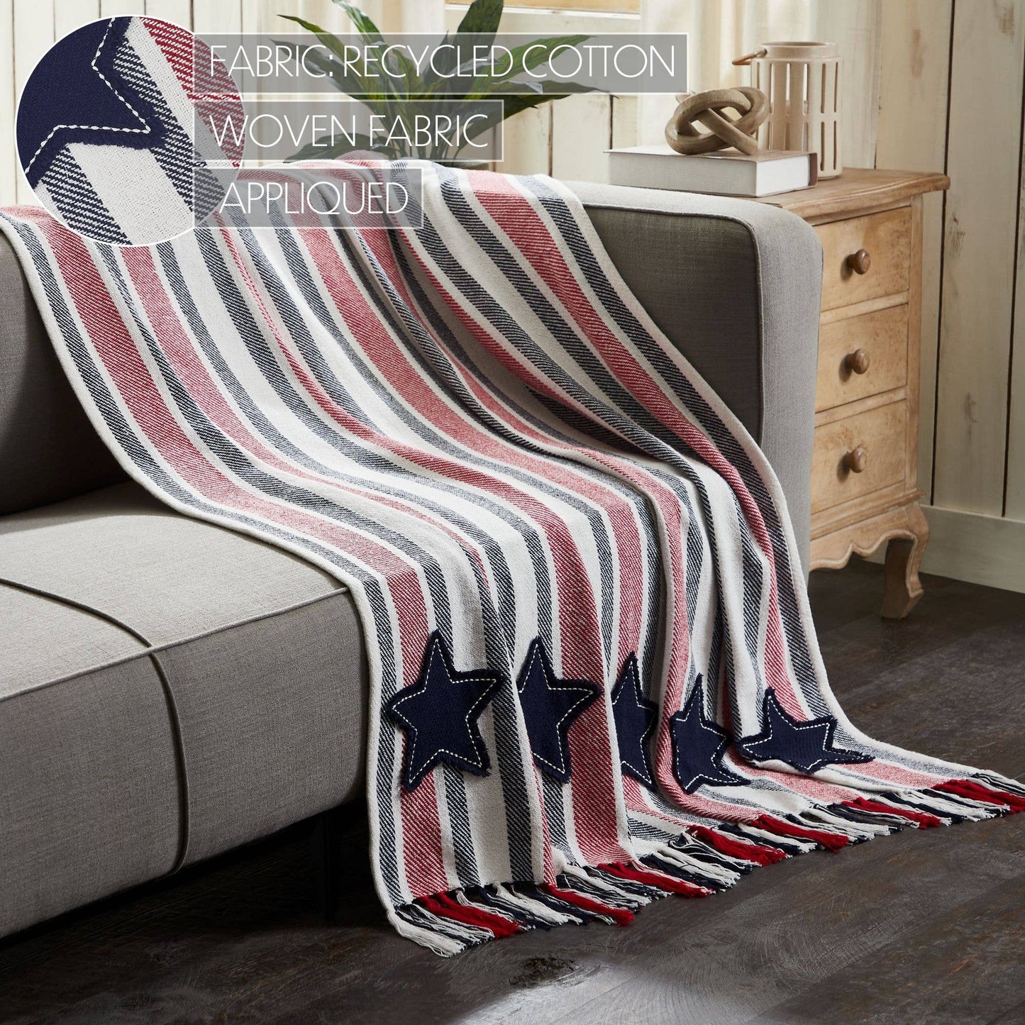 The Americana Collection Hatteras Stars Woven Throw