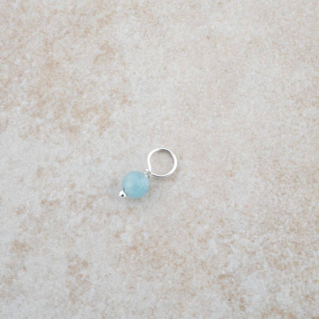 Holly Lane Aquamarine and Sterling Silver Charm