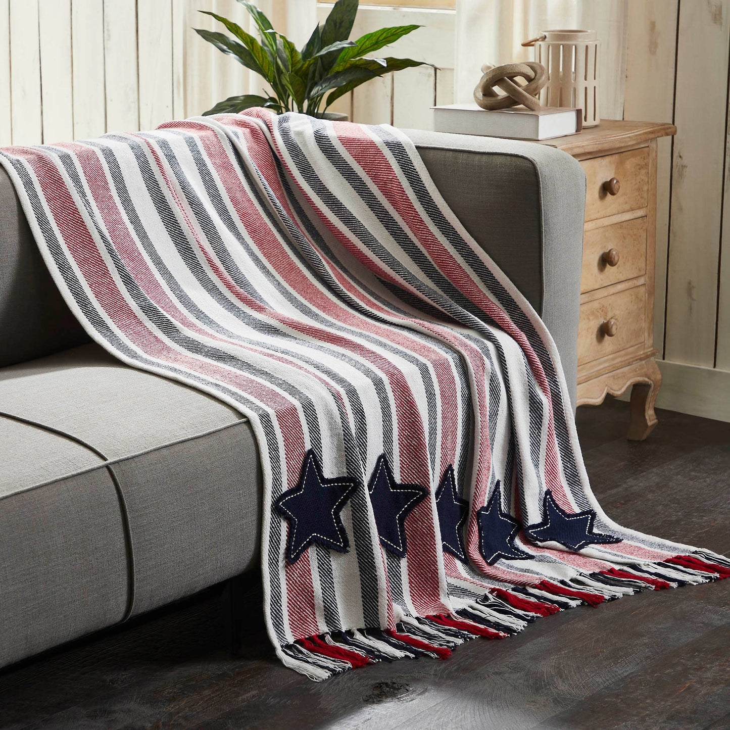 The Americana Collection Hatteras Stars Woven Throw