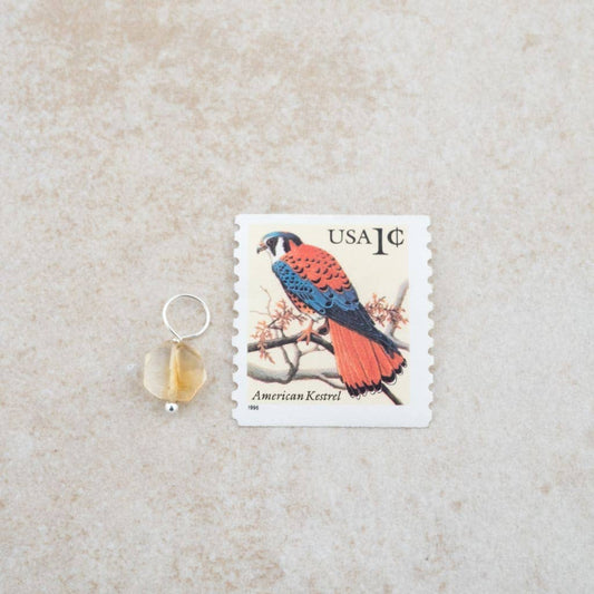 Holly Lane Citrine and Sterling Silver Charm