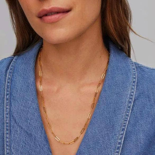 14K Gold Filled Paperclip Chain