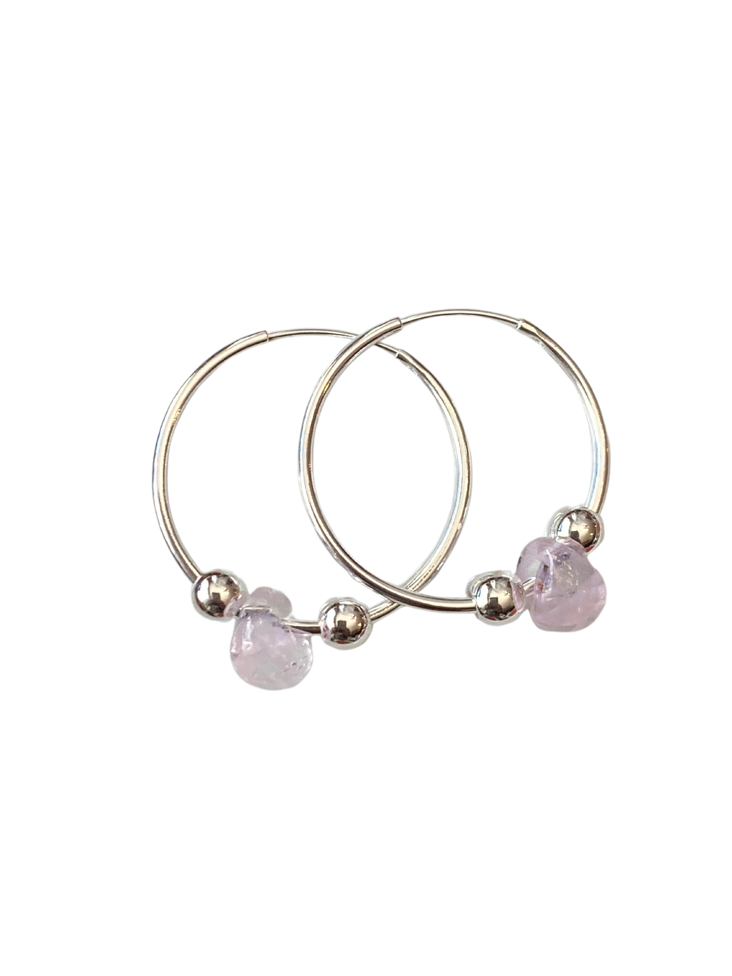 Boucles d'oreilles en forme de goutte de lavande