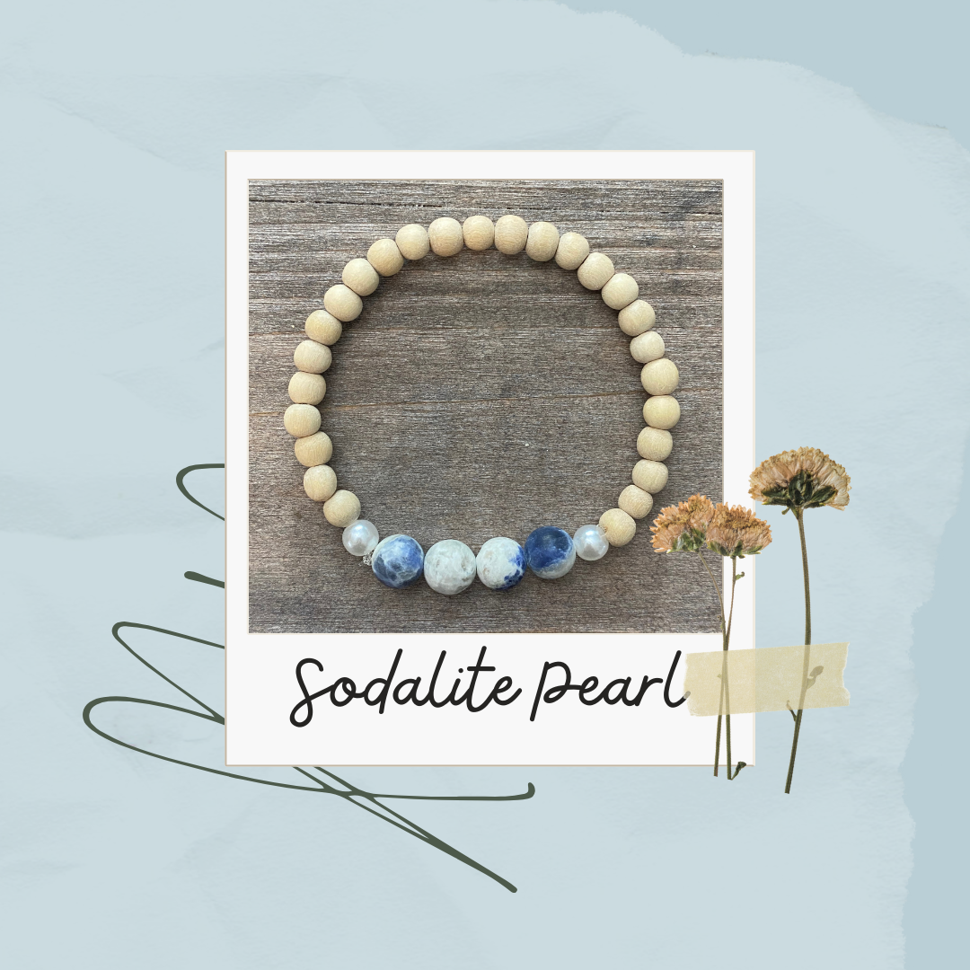 Bracelet de perles de sodalite
