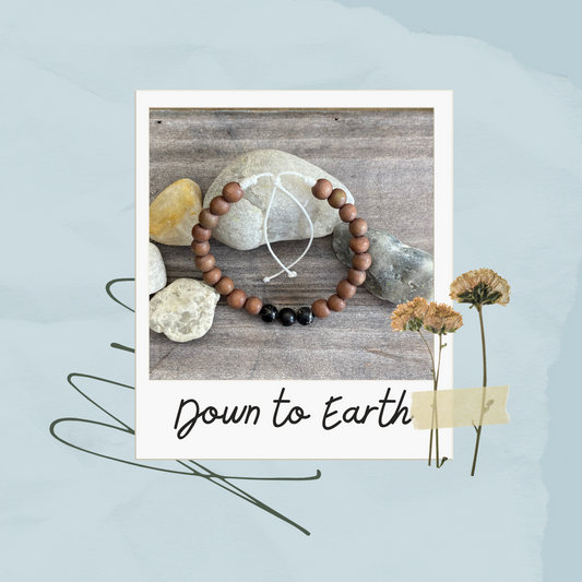 Bracelet Down to Earth marron clair et jaspe