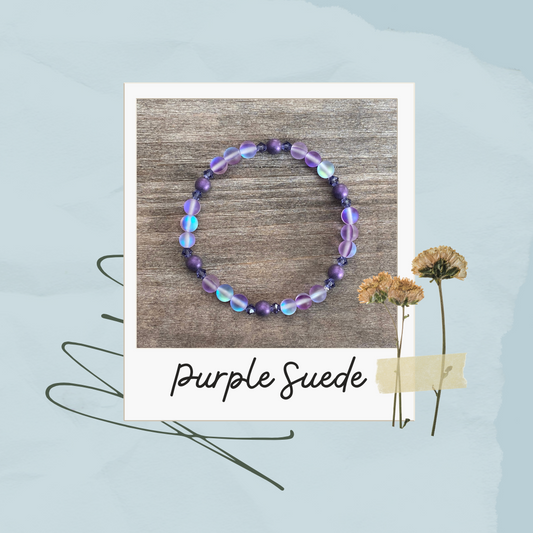 Purple Suede Bracelet