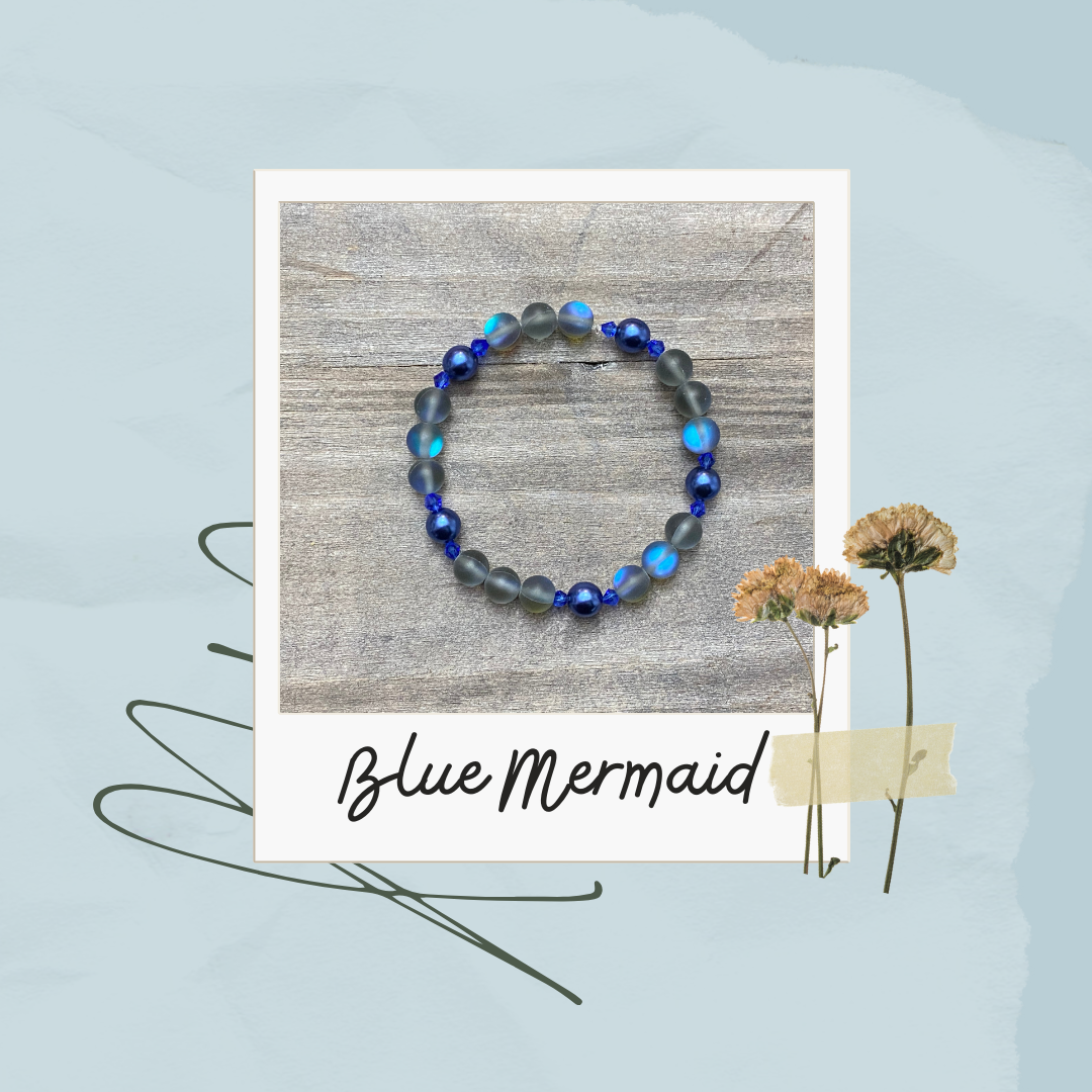 Bracelet Sirène Bleu Métallique