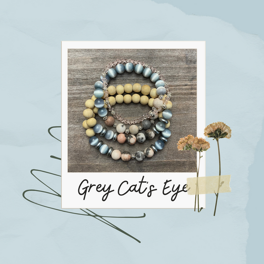 Pile d'œil de chat gris