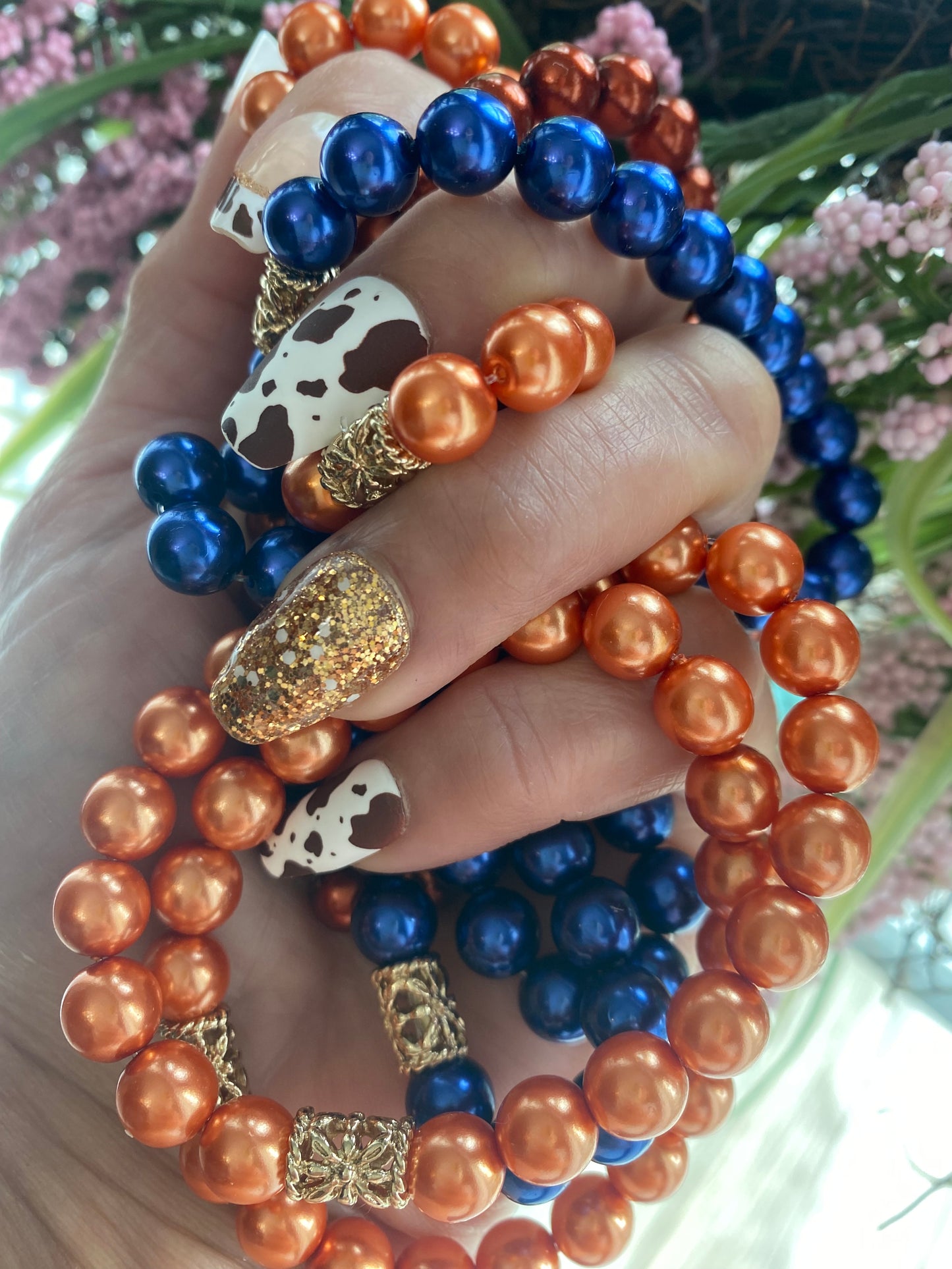 Bracelet en perles de cuivre