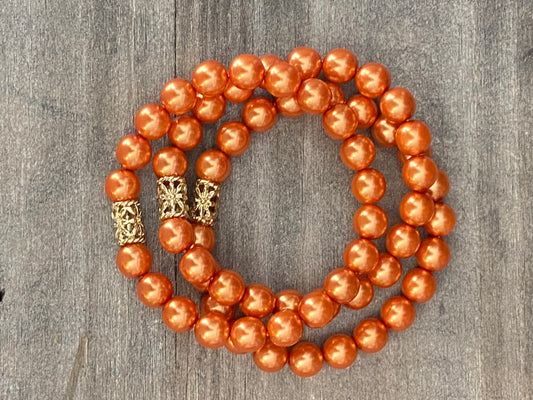 Bracelet en perles de cuivre