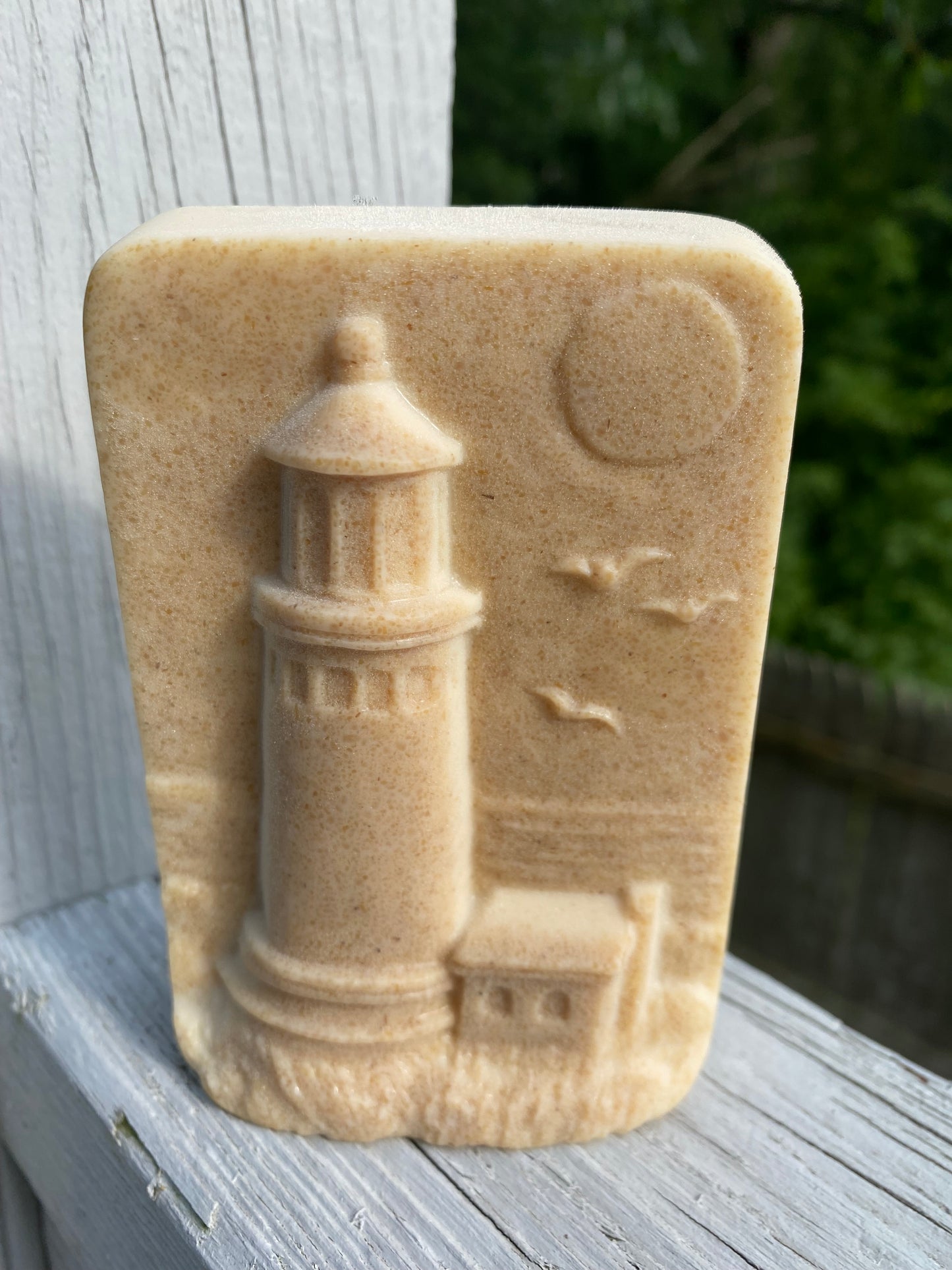 Barre de savon à l'avoine phare fabriquée à la main