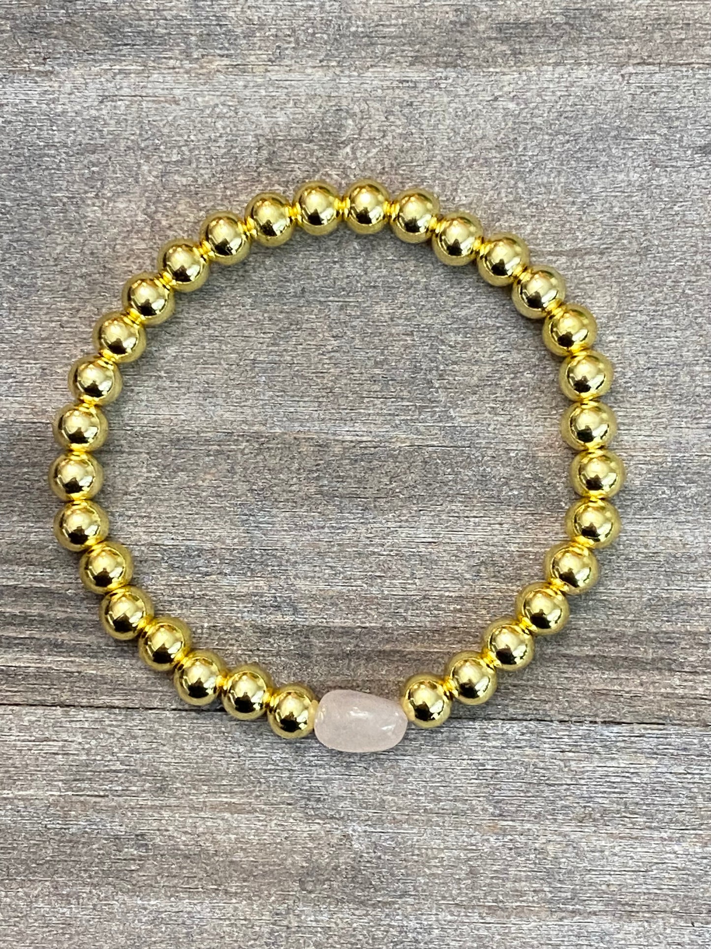 Bracelet en or avec aigue-marine morganite