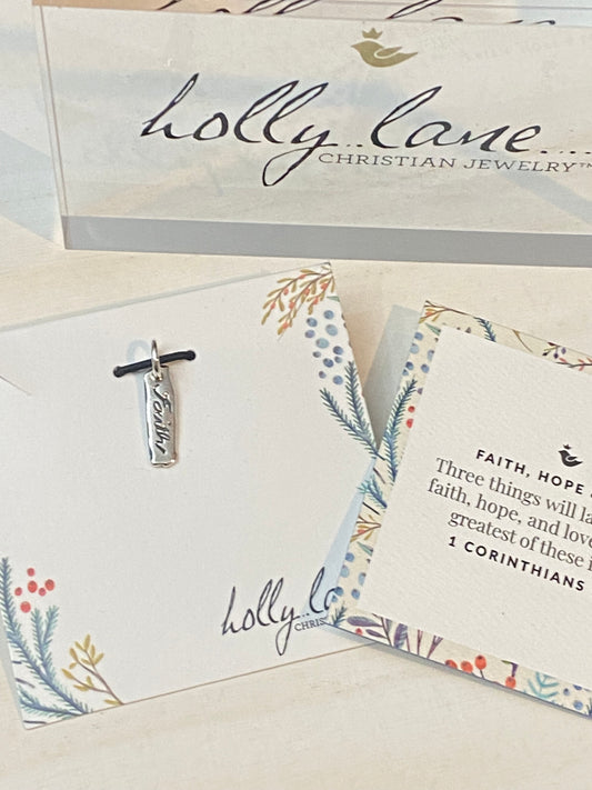 Holly Lane Sterling Silver Faith Charm