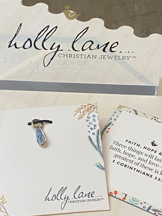 Holly Lane Sterling Silver Love Charm
