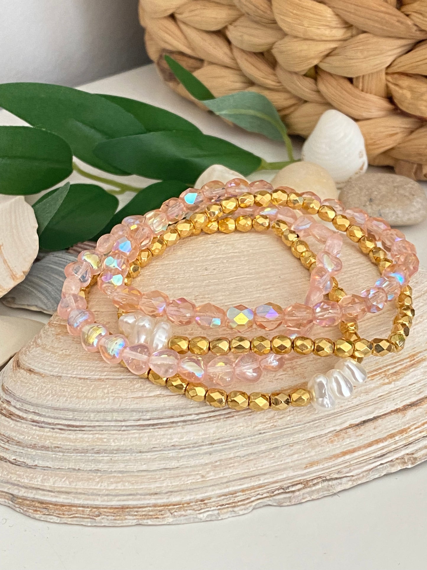 Pile de cristaux Blush