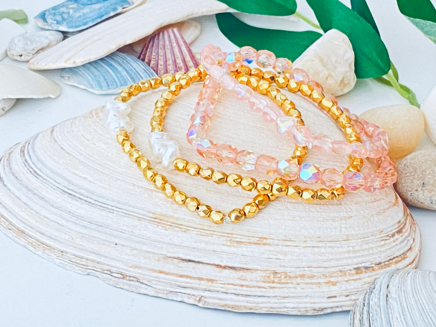 Pile de cristaux Blush