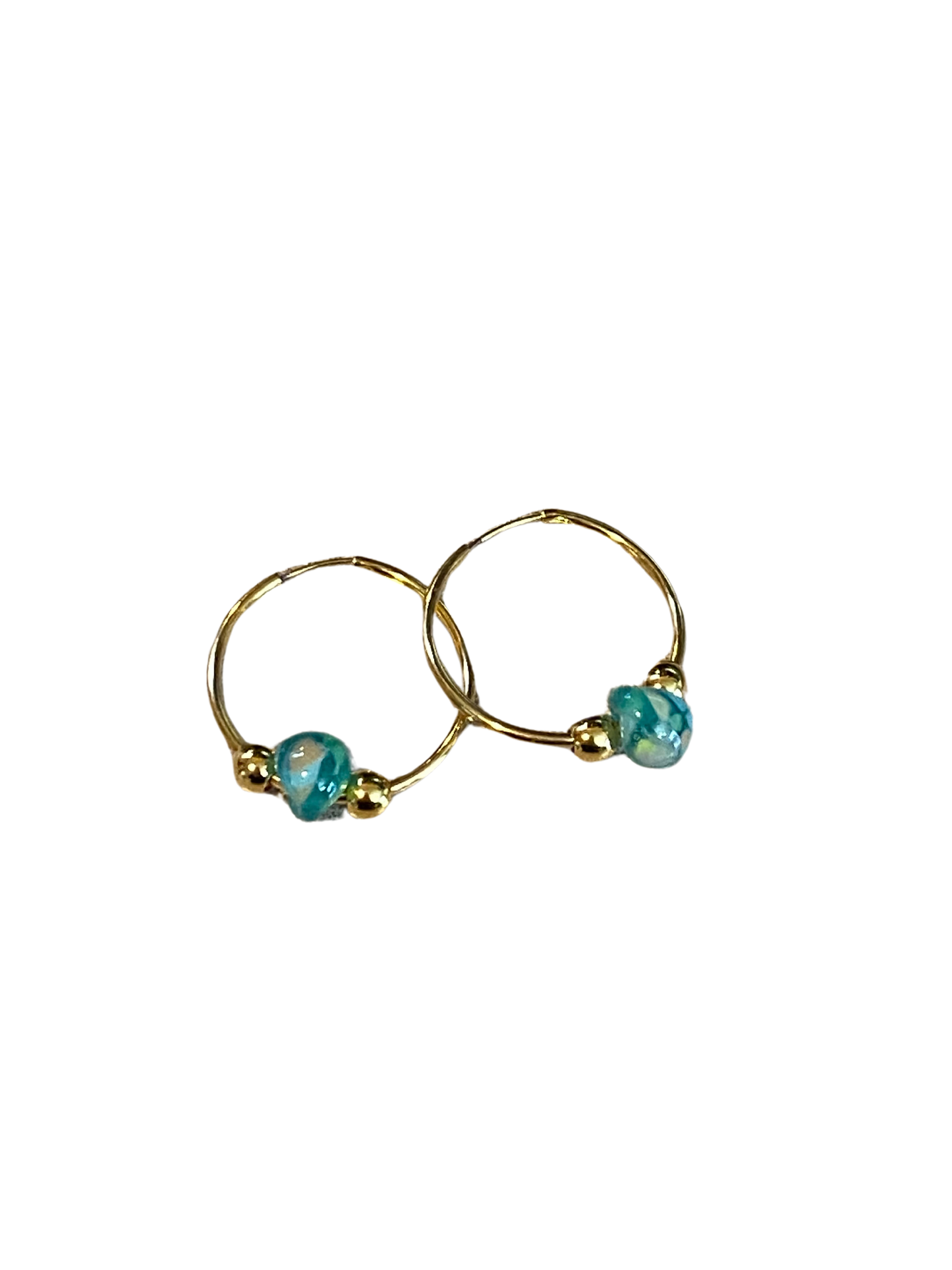 Boucles d'oreilles en forme de larme turquoise