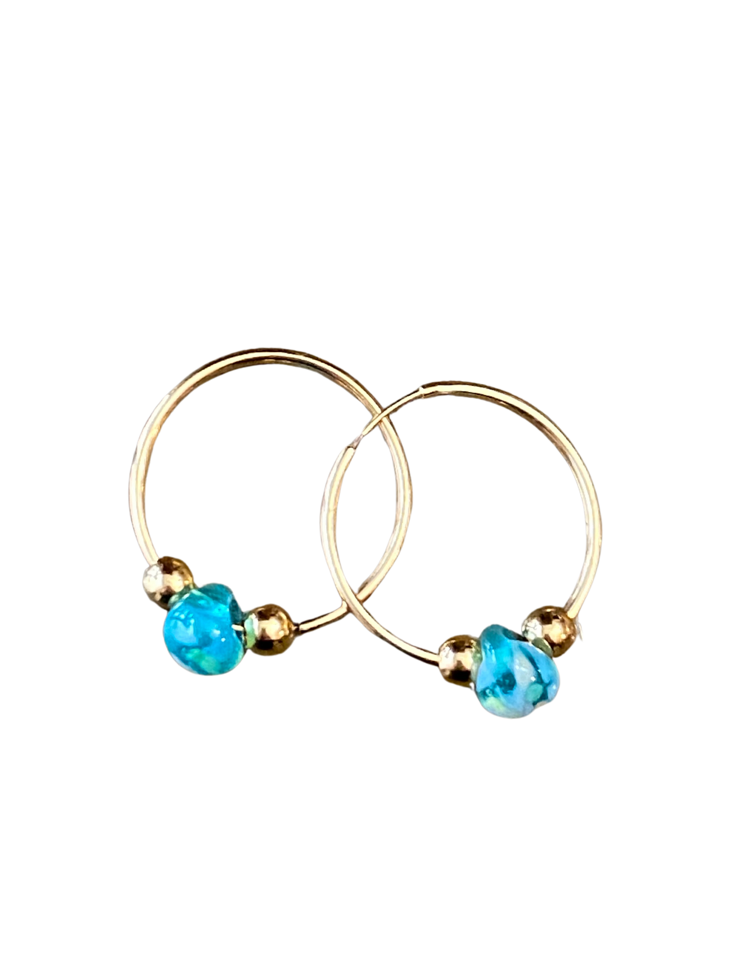 Boucles d'oreilles en forme de larme turquoise