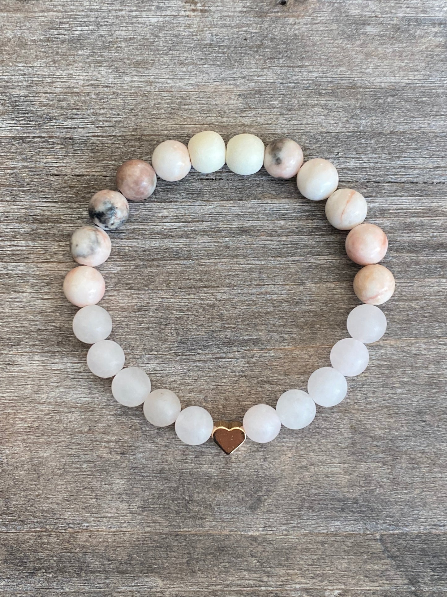 Bracelet Petits Coeurs Rose
