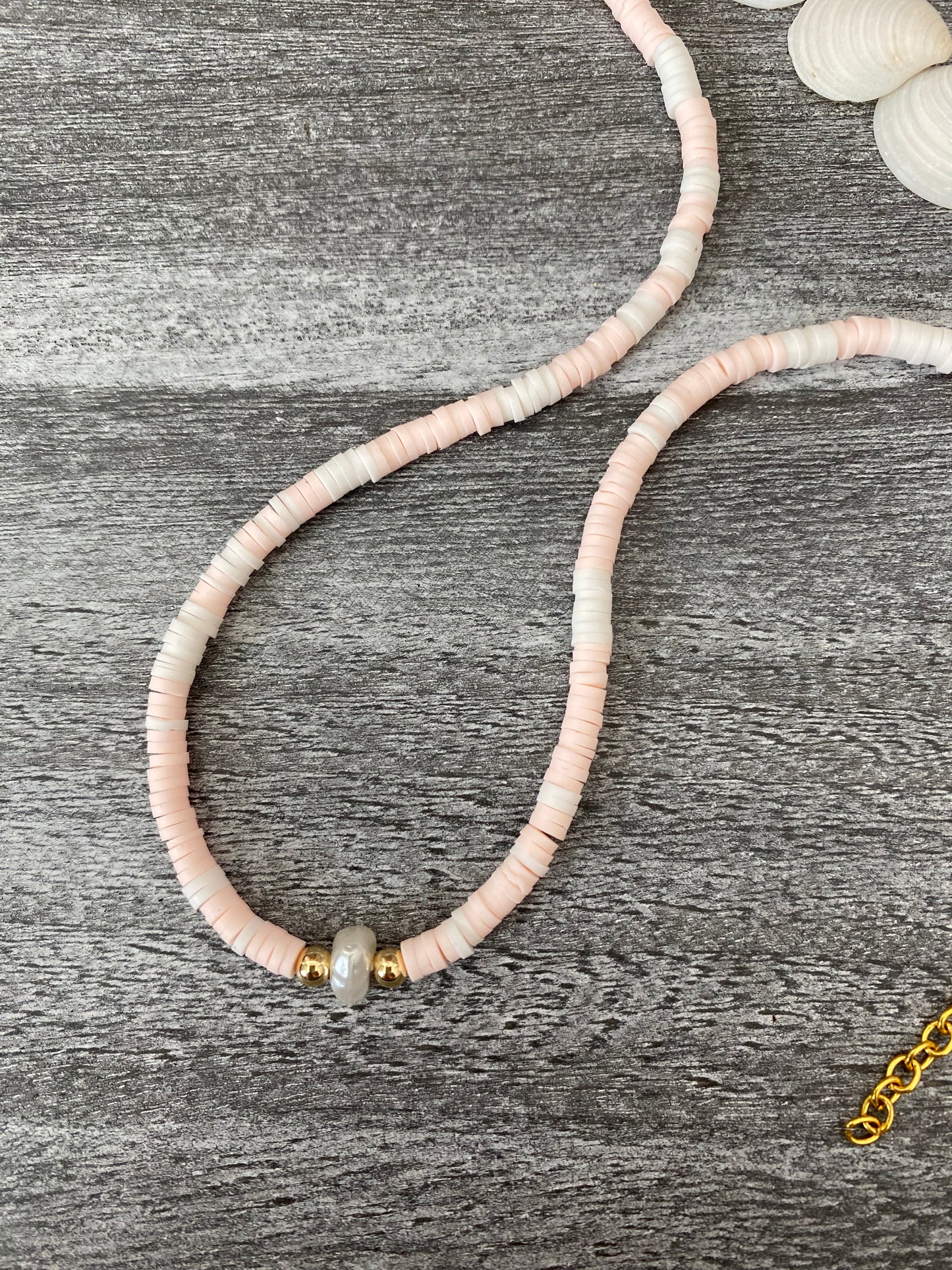 Pearly Pink Necklace