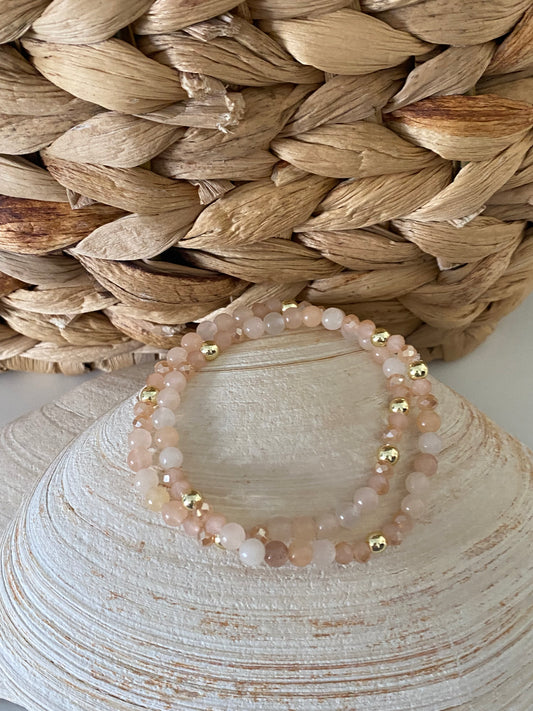 Aventurine and Crystal Bracelet