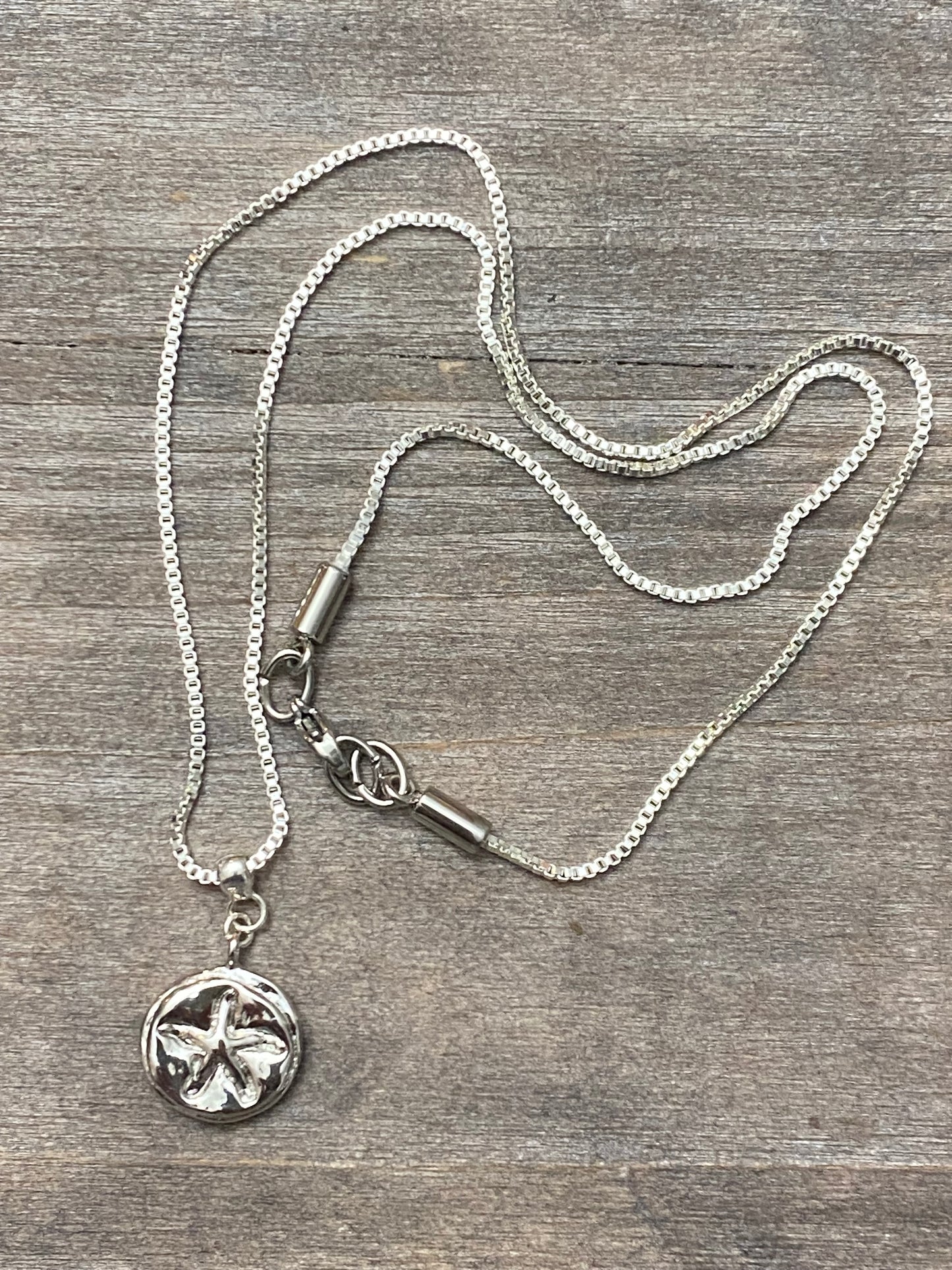 Collier étoile de mer en argent