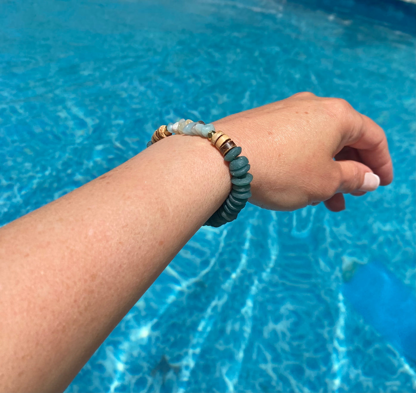 Bracelet Amazonite turquoise 2