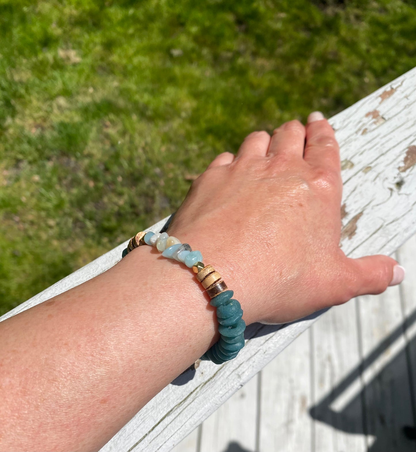 Bracelet Amazonite turquoise 2