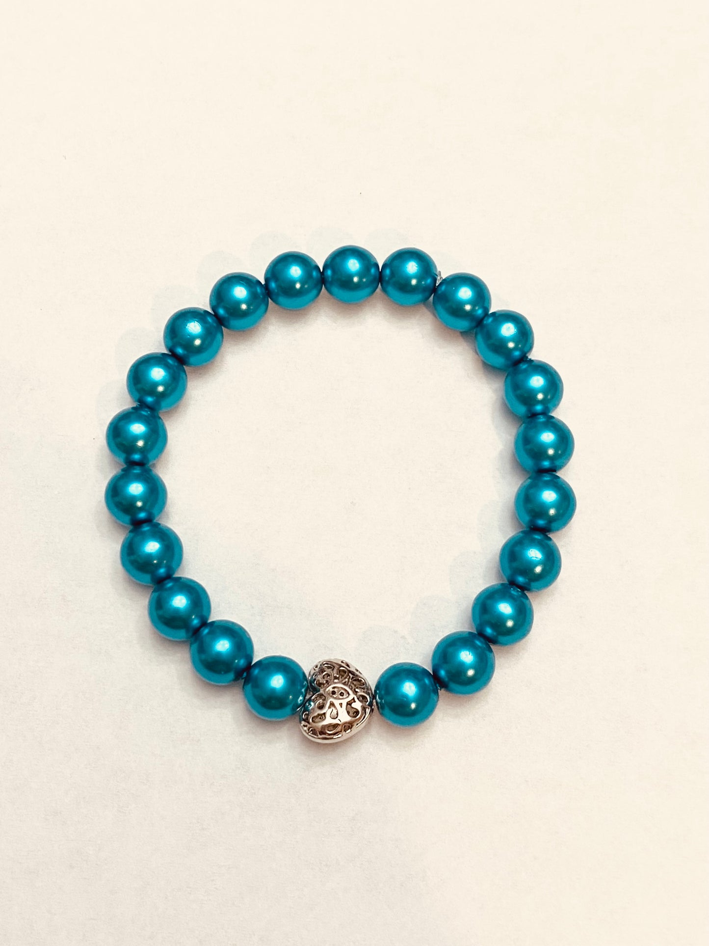 Bracelet de perles de paon