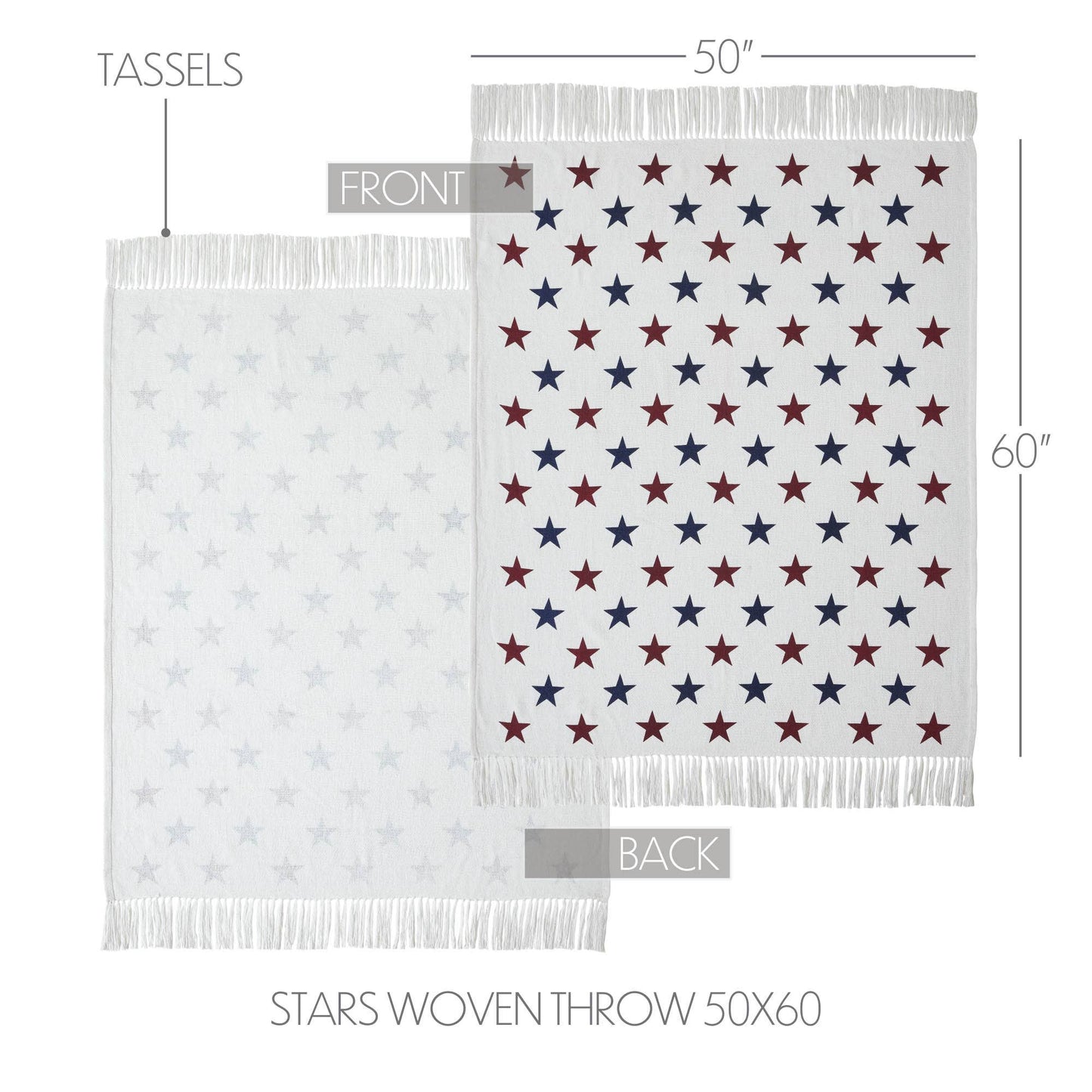 The Americana Collection Celebration Stars Woven Throw