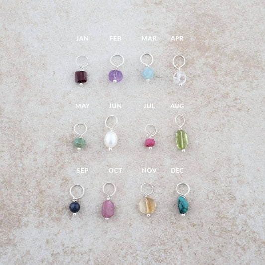 Holly Lane Pink Tourmaline and Sterling Silver Charm