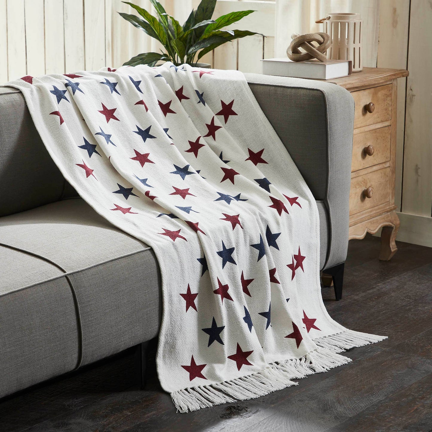 The Americana Collection Celebration Stars Woven Throw