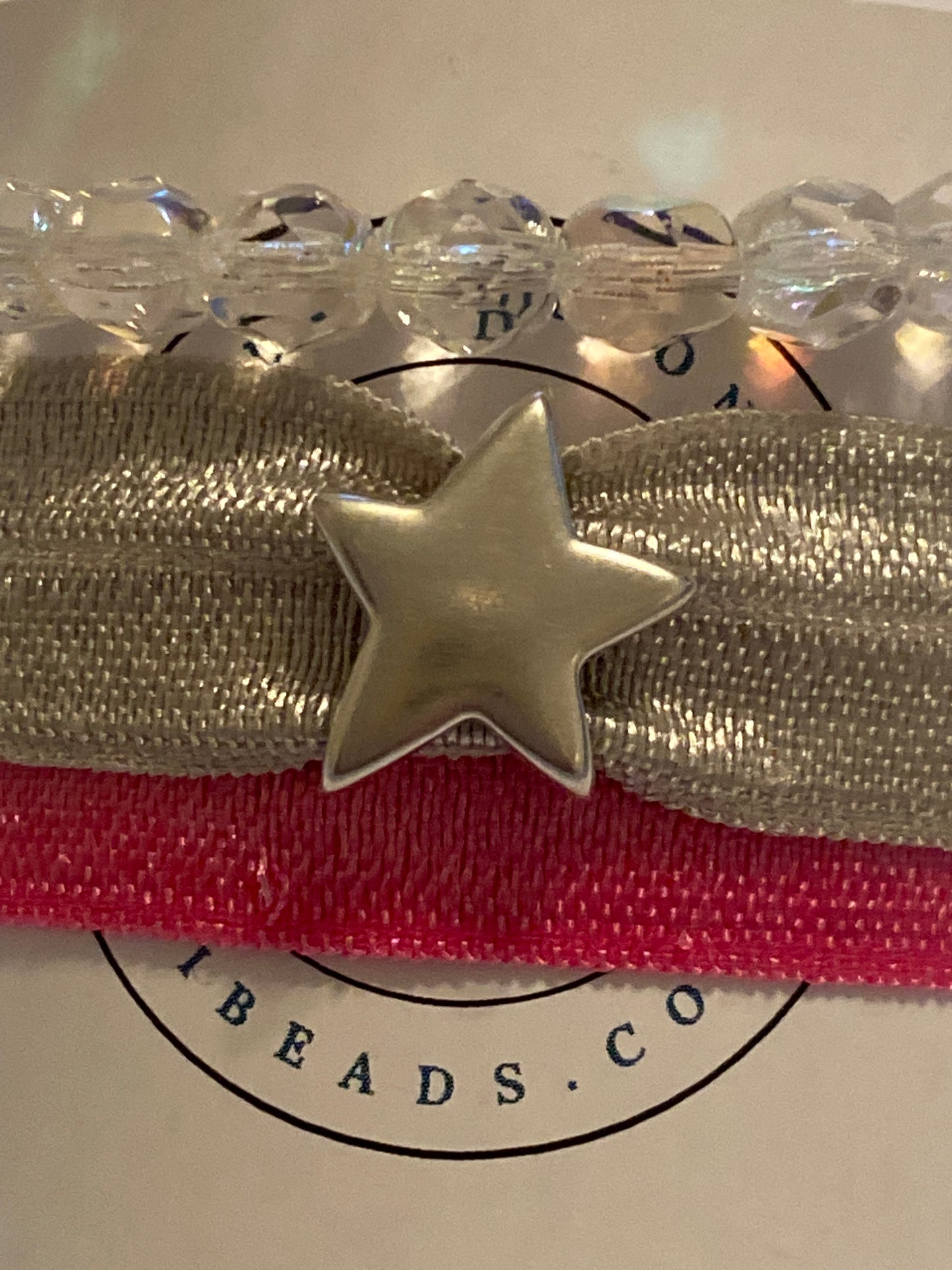 Conjunto de cinta para el pelo y pulsera