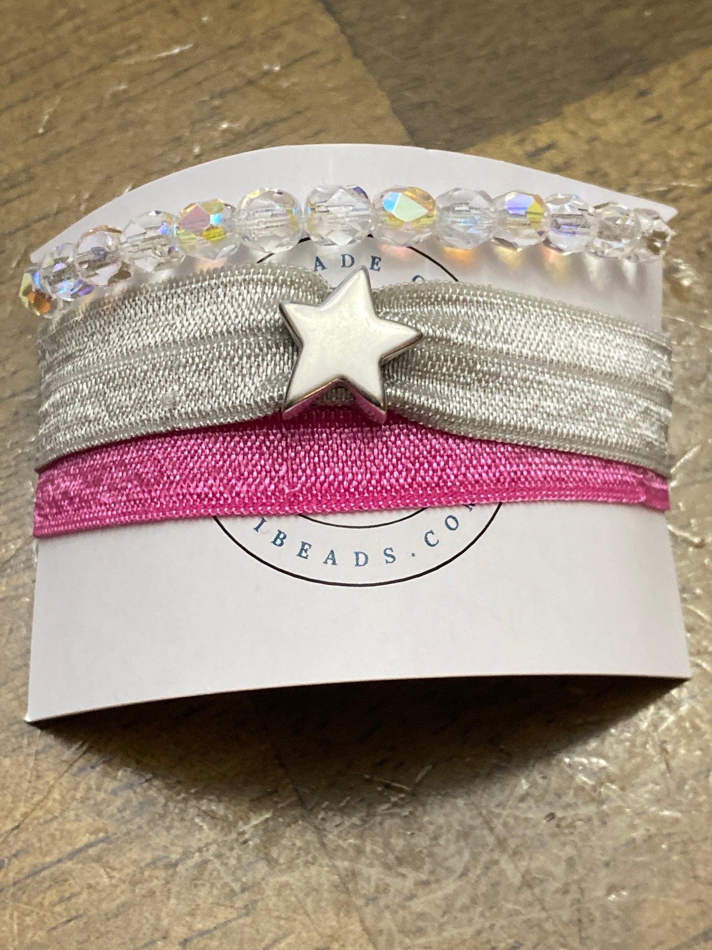 Conjunto de cinta para el pelo y pulsera