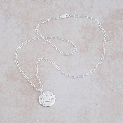 Holly Lane Sterling Silver Paperclip Chain Necklace 18"