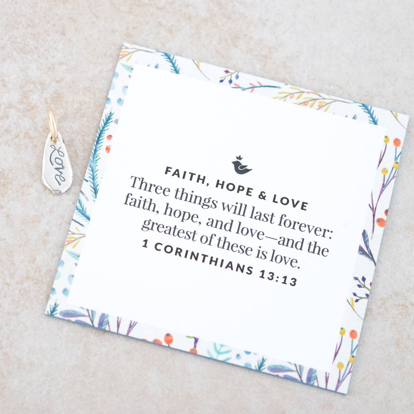 Holly Lane Sterling Silver Love Charm