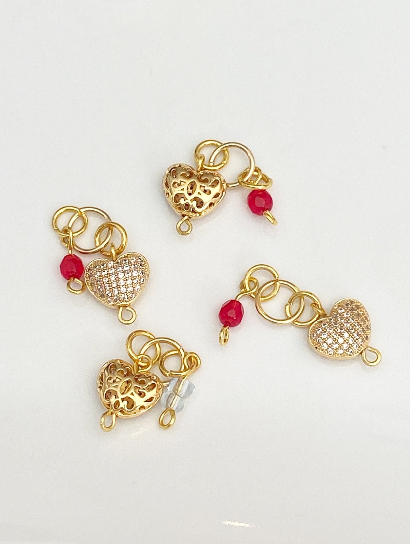 Red Hearts Charm