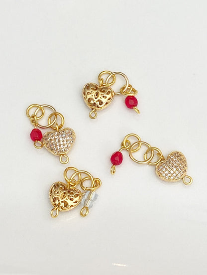 Red Hearts Charm