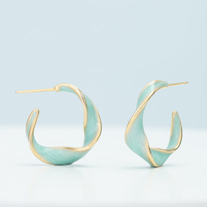 Starfish Project- With a Twist Hoops in Mint