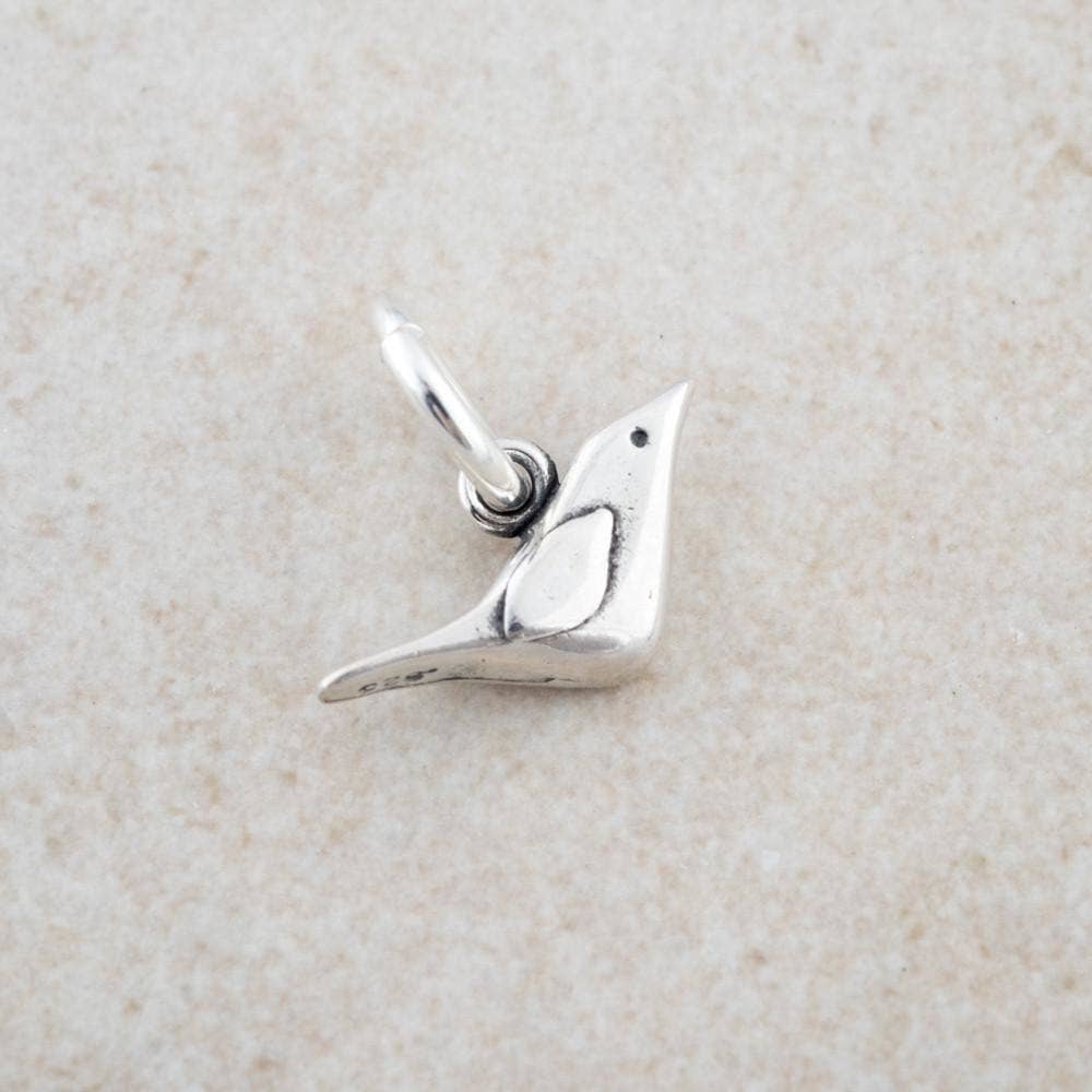 Holly Lane Sweet Sparrow Charm: Sterling Silver