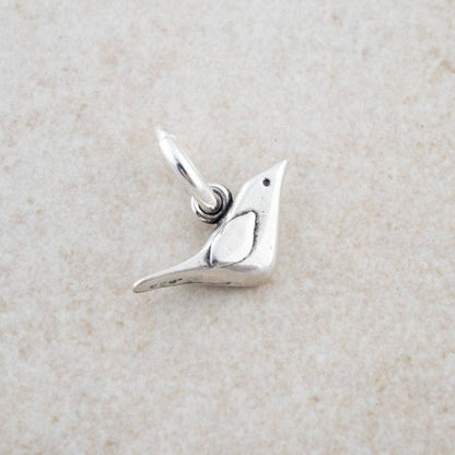 Holly Lane Sweet Sparrow Charm: Sterling Silver