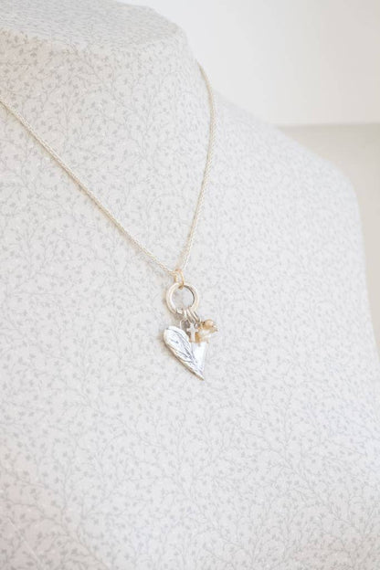 Holly Lane Round Sterling Silver and Gold Filled Pendant Clasp