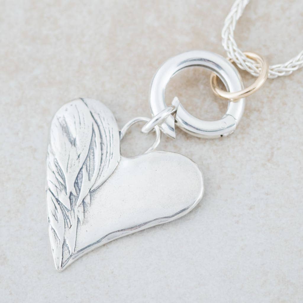 Holly Lane Round Sterling Silver and Gold Filled Pendant Clasp
