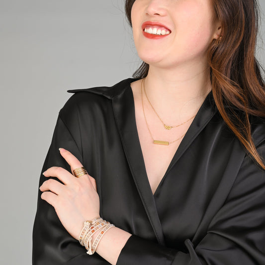 Starfish Project- Walk Humbly Bar Necklace