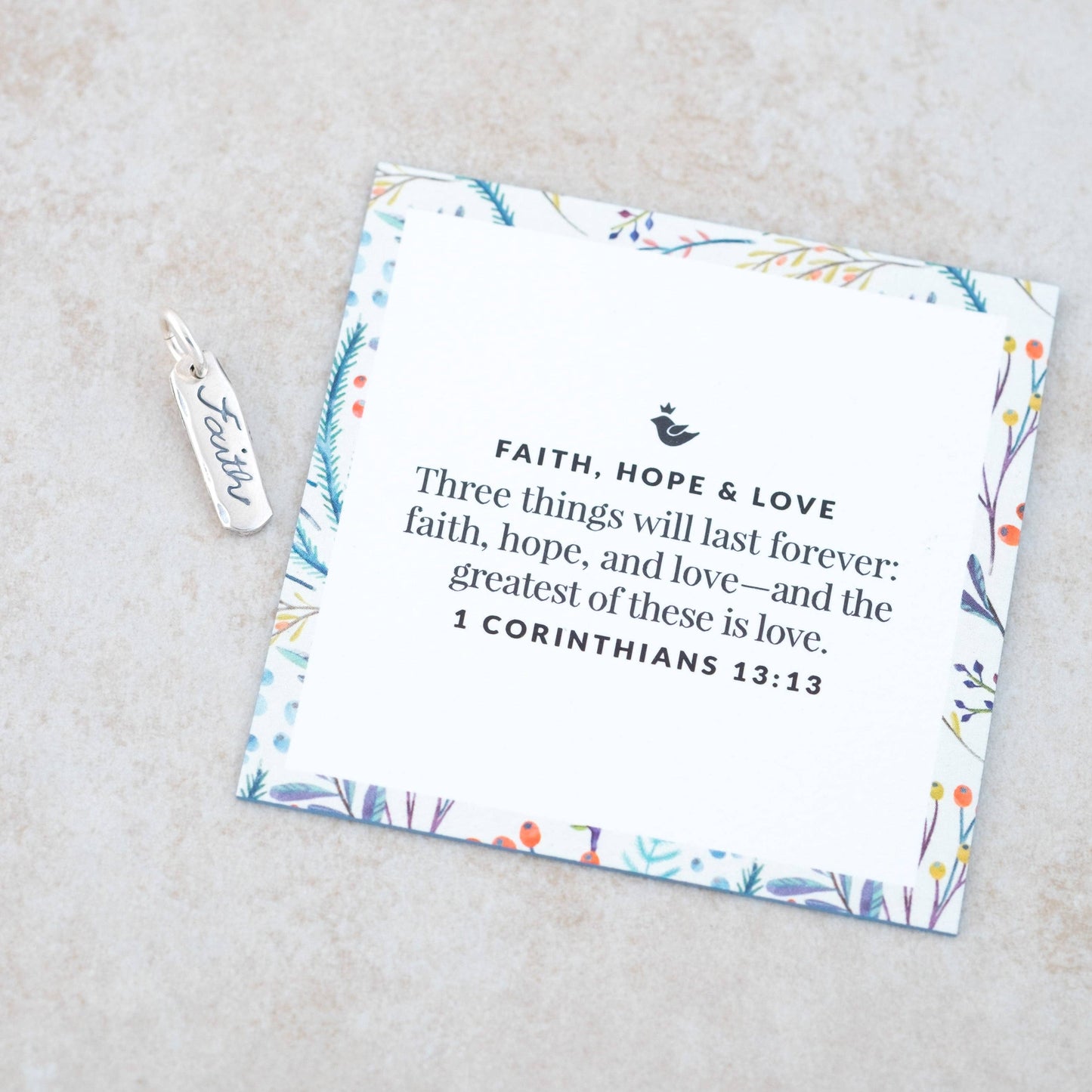 Holly Lane Sterling Silver Faith Charm