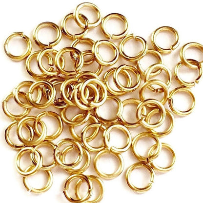 14K Gold Filled 4mm Open Jump Rings - 22 Gauge (100pc Pack): 100 pieces