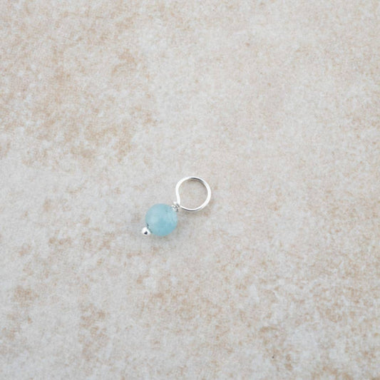 Holly Lane Aquamarine and Sterling Silver Charm