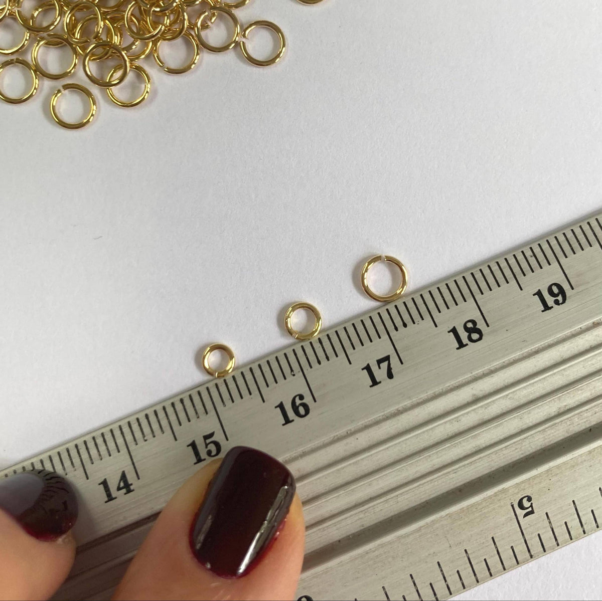 14K Gold Filled 4mm Open Jump Rings - 22 Gauge (100pc Pack): 100 pieces
